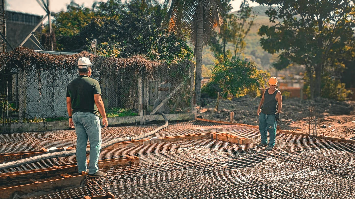 Acompanhamento técnico de obra em etapa estrutural