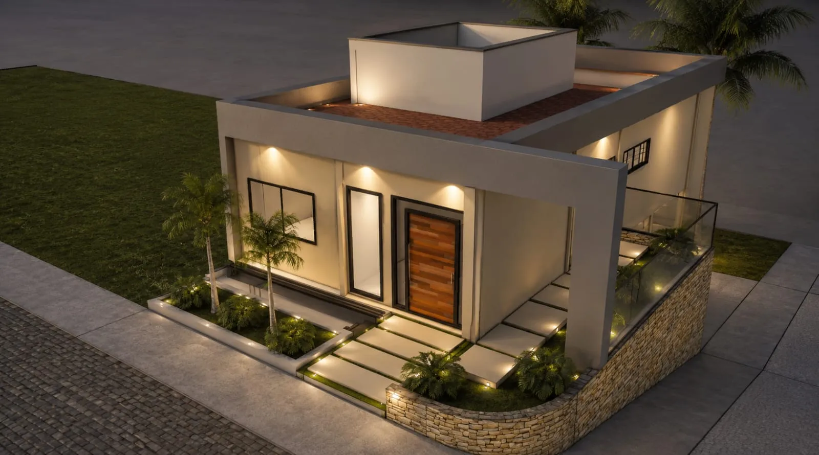 Projeto arquitetônico residencial contemporâneo